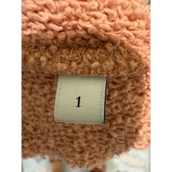 Sandro "Saint Honore" Mellow Embroidered French Cotton-Terry Sweatshirt - Sz. 1 - Picture 3 of 5